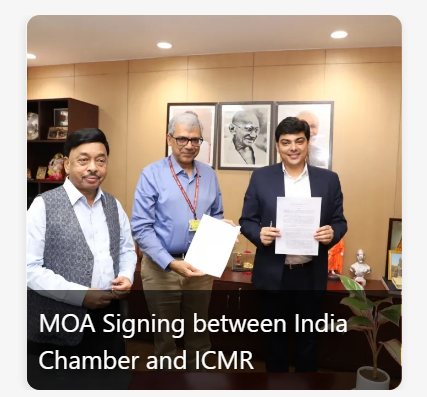MOA Signing between India Chamber and ICMR